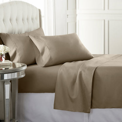 Solid Rayon from Bamboo Cotton Sheet Sets - 600 Thread Count combining style and comfort