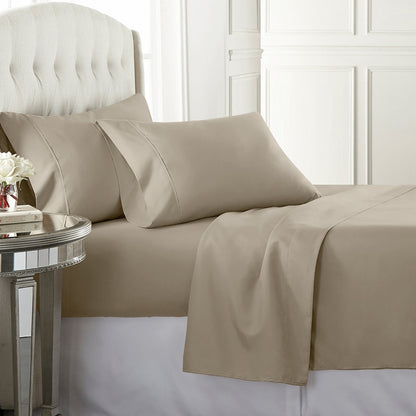 Solid Rayon from Bamboo Cotton Sheet Sets - 600 Thread Count for superior softness and texture