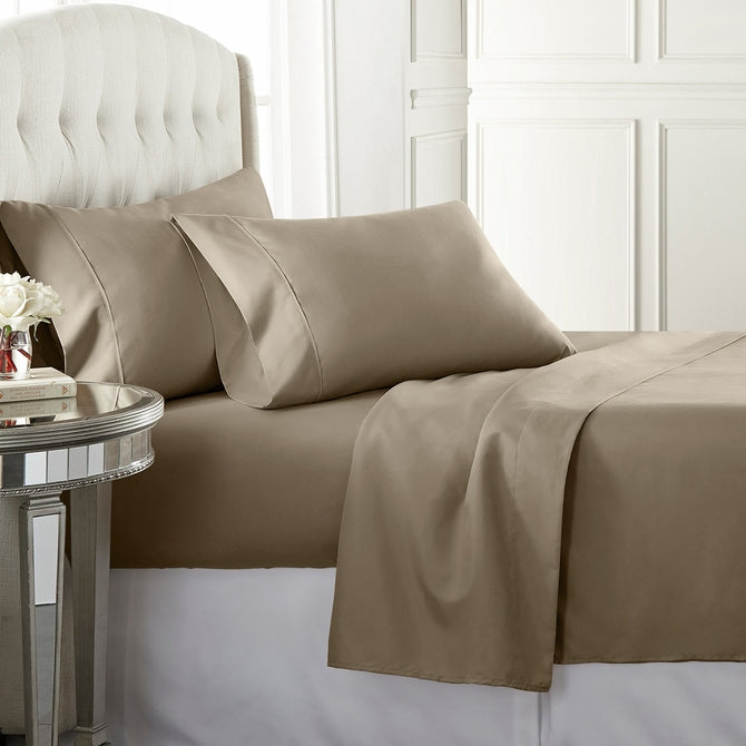 Solid Rayon from Bamboo Cotton Sheet Sets - 600 Thread Count featuring a silky smooth and elegant finish